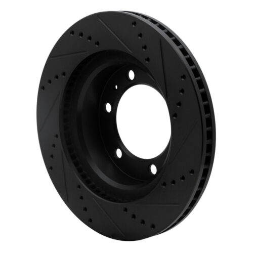 DFC 03-23 Toyota 4Runner Front Left Drilled & Slotted Black Brake Rotor - Image 4