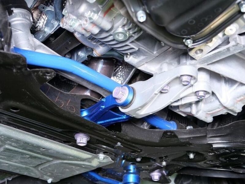 Cusco Engine Pitching Stopper w/ HD Rubber Bushing Steel Construction Blue 2023+ Toyota GR Corolla - Image 2