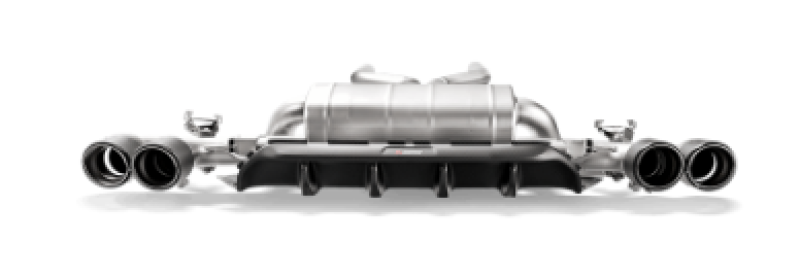 Akrapovic for 18+ BMW M5 (F90) Rear Carbon Fiber Diffuser - Matte w/Red Akrapovic Logo - Image 2