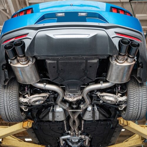 Corsa 2024-2025 Ford Mustang V8 5.0L 3in Axle-Back Exhaust System w/ Twin 4in Black Straight Tips - Image 4