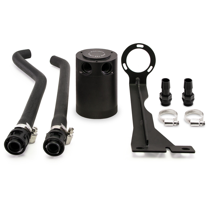 Mishimoto Baffled Oil Catch Can Kit - Black for 2014+ Ford Fiesta ST - Image 3