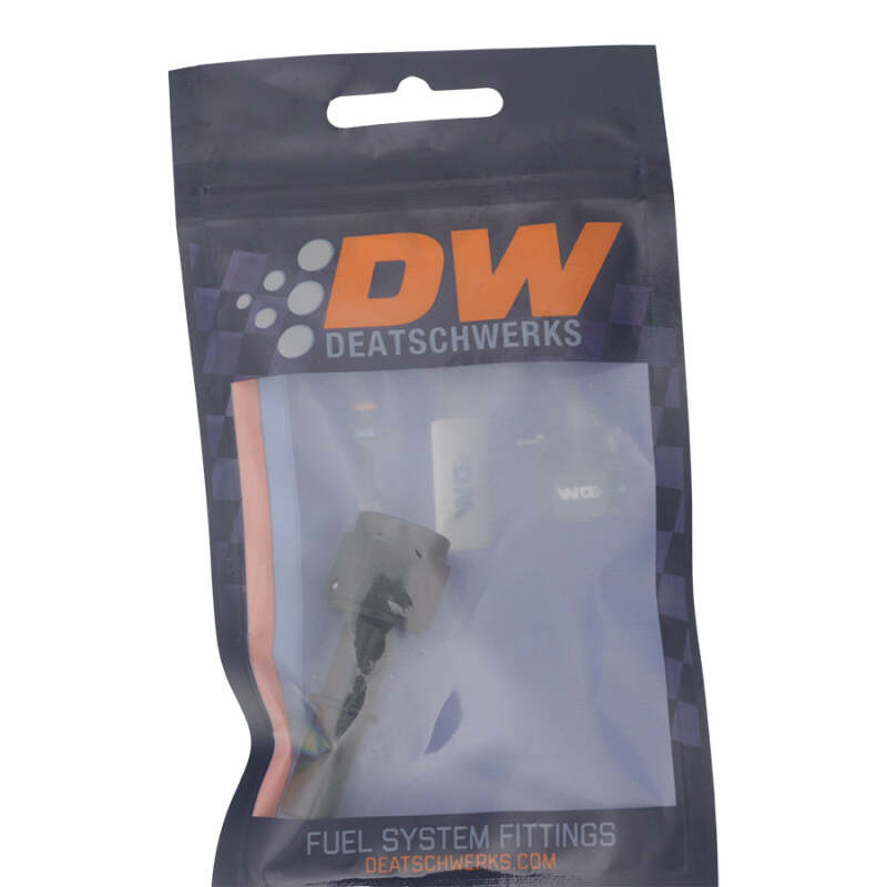 DeatschWerks 6AN Female Flare Swivel to 3/8in Male EFI Quick Disconnect - Anodized Matte Black - Image 2