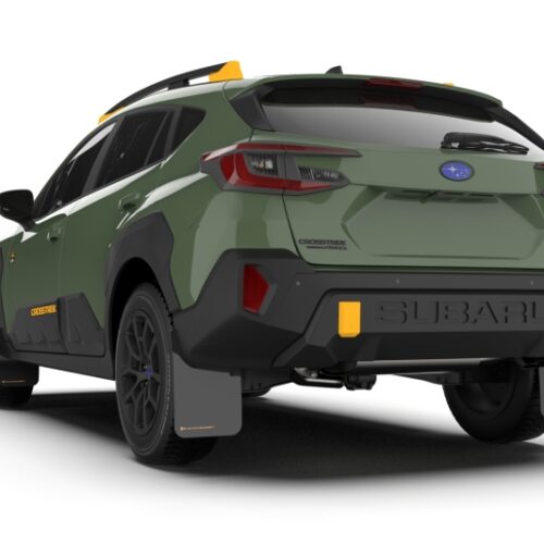 Rally Armor 24-26 Subaru Crosstrek (Wilderness Only) Black UR Mudflap W/Wild-Orange Logo No Drill Re - Image 2
