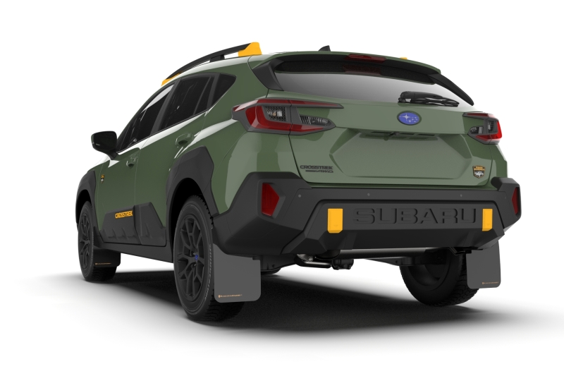 Rally Armor 24-26 Subaru Crosstrek (Wilderness Only) Black UR Mudflap W/Wild-Orange Logo No Drill Re - Image 2