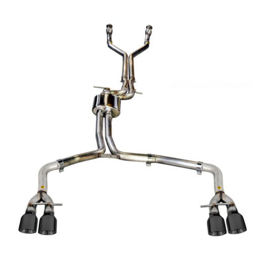 AWE Tuning Track Edition Exhaust - Diamond Black Tips for Audi C7 / C7.5 S7 4.0T