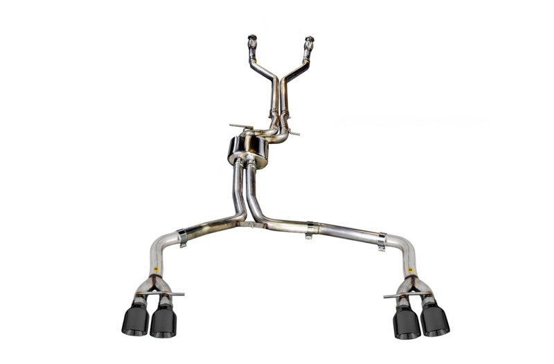 AWE Tuning Track Edition Exhaust - Diamond Black Tips for Audi C7 / C7.5 S7 4.0T