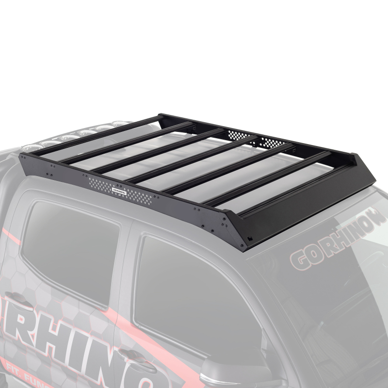 Go Rhino 24-25 Toyota Tacoma Double Cab Pickup Ceros Low Profile Roof Rack - Tex. Blk - Image 9