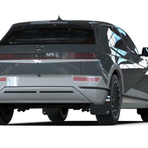 Rally Armor 25-26 Hyundai Ioniq 5 PE Black UR Mud Flap w/Silver Battery Logo