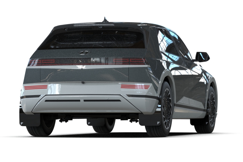 Rally Armor 25-26 Hyundai Ioniq 5 PE Black UR Mud Flap w/Silver Battery Logo