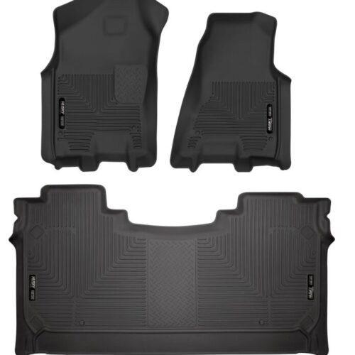 Husky Liners 94001 19 Dodge Ram 1500 Crew Cab Weatherbeater Black Front & 2nd Seat Floor Liners