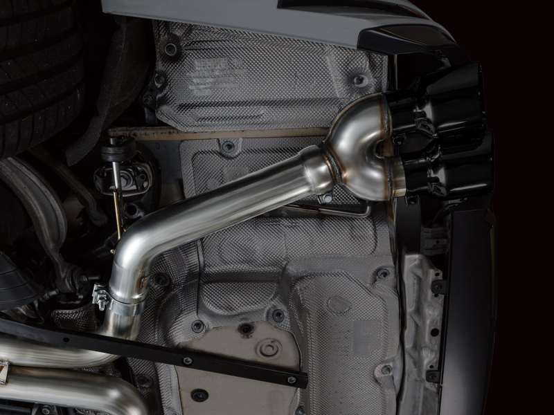 AWE Tuning Track Edition Exhaust - Diamond Black Tips for 19-23 Audi C8 S6/S7 2.9T V6 AWD - Image 4