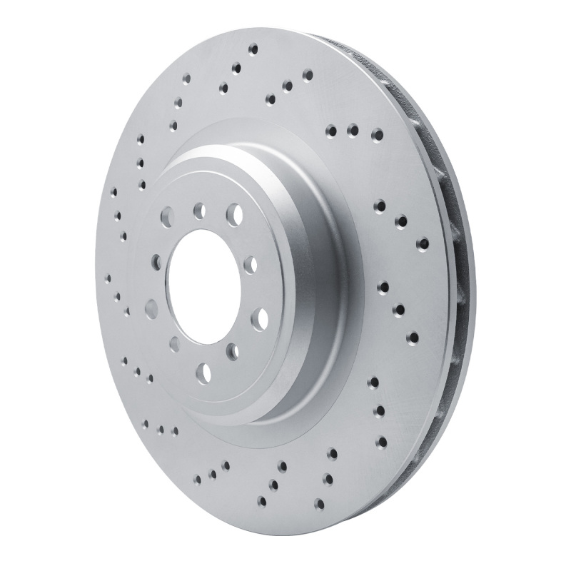 DFC 08-11 BMW 1 Series M Front Left Drilled Hi-Carbon Alloy Geomet Coated Rotor - Image 2