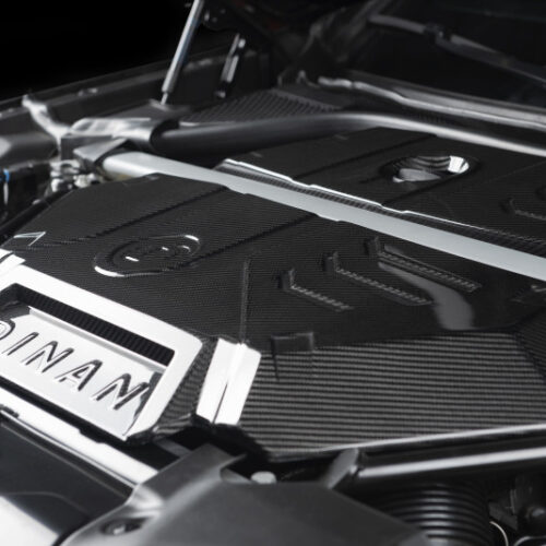 Alternative view of Dinan for 20-25 BMW X3 M/X4 M (F97/F98) Carbon Fiber Engine Cover