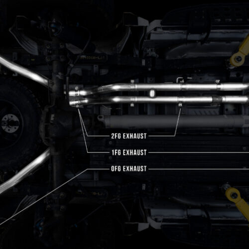 Alternative view of AWE Tuning Performance H-Pipe for 2017+ Ford Raptor 1 FG Resonated