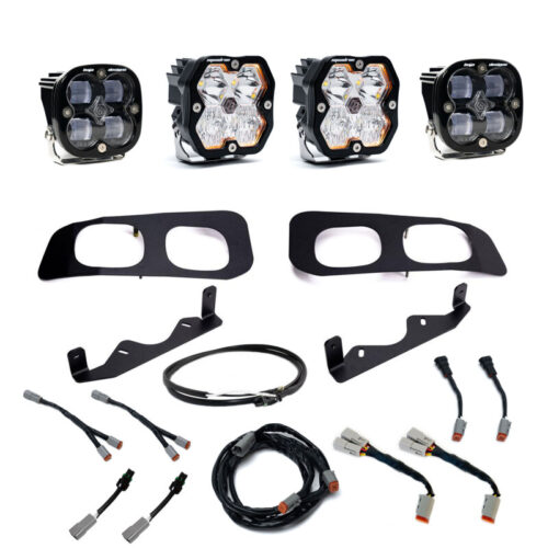 Baja Designs for 23-25 Ford SD Squadron Sport/SAE 2.0 Dual Fog Pocket Kit Upfitter (SAE Fog) - Clear