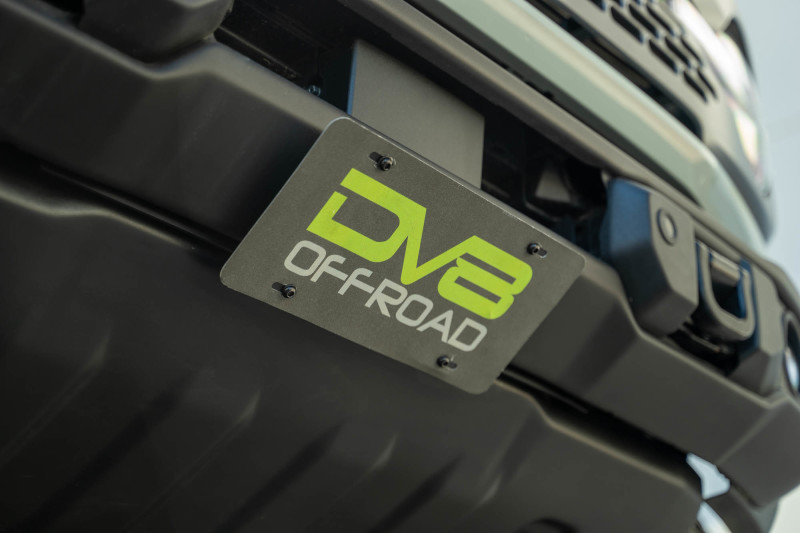 DV8 Offroad 2021 Ford Bronco Capable Bumper Slanted Front License Plate Mount - Image 7