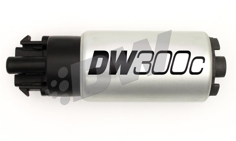 DeatschWerks 340lph DW300C Compact Fuel Pump w/ Universal Install Kit (w/ Mounting Clips) - Image 3