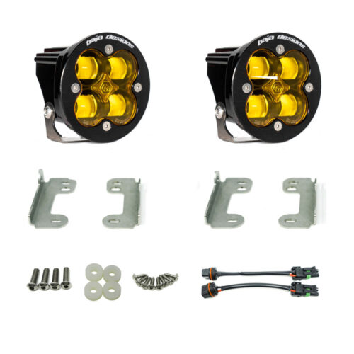 Baja Designs for 2007-2018 Wrangler JL Rubicon Sport Fog Light Pocket Kit - Amber