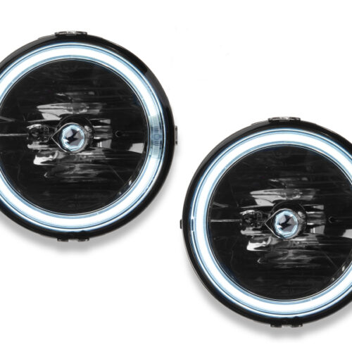 Raxiom for 2005-2012 Ford Mustang GT LED Halo Fog Lights (Smoked) - Image 4