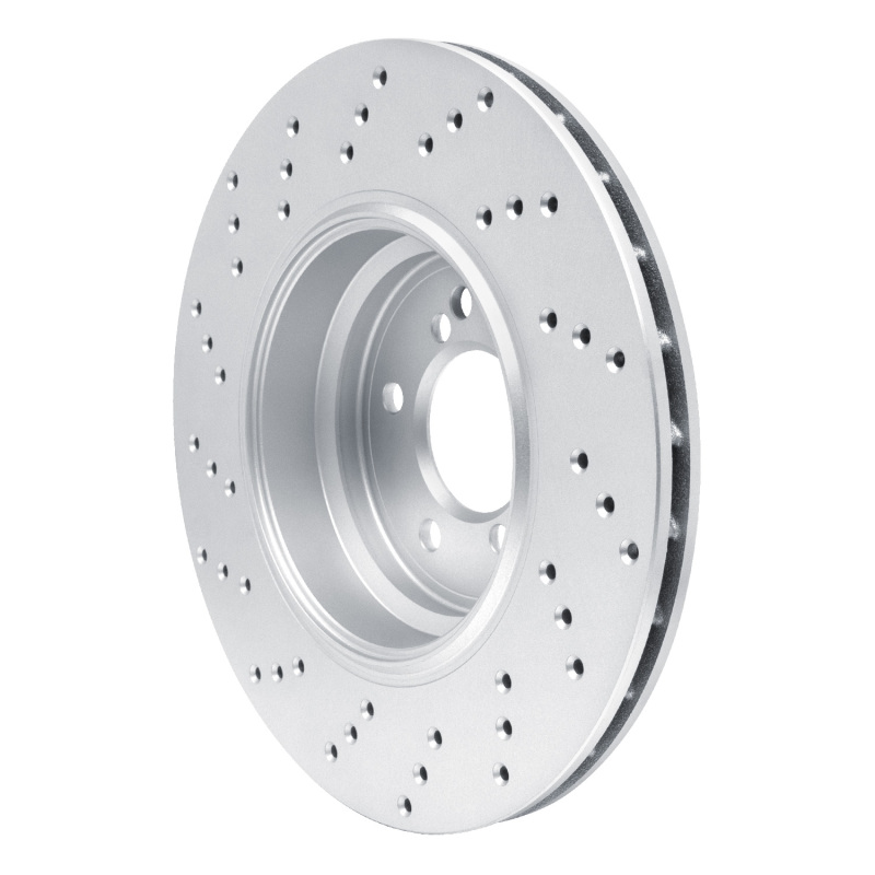 DFC 08-11 BMW 1 Series M Rear Right Drilled Hi-Carbon Alloy Geomet Coated Rotor - Image 4