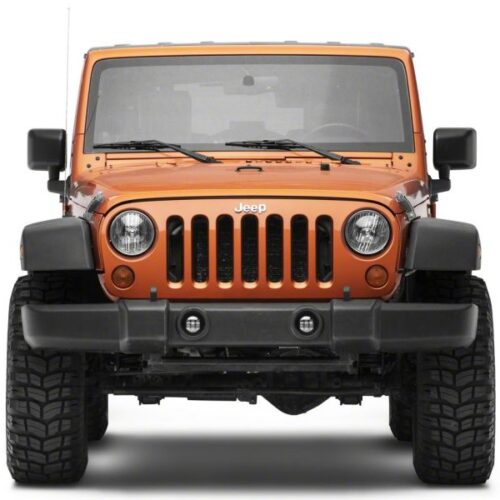 Raxiom for 2007-2023 Jeep Wrangler JK & JL Axial Series Tri-Bar LED Fog Lights- Amber - Image 5