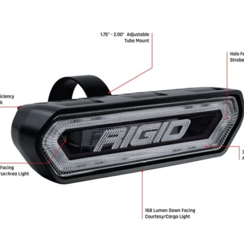 Rigid Industries Chase Tail Light Kit w/ Mounting Bracket - Amber - Image 4