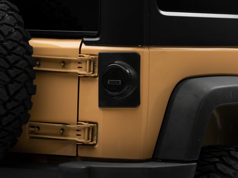 Raxiom for 2007-2018 Jeep Wrangler JK Axial Series Halo LED Tail Lights- Black Housing (Clear Lens) - Image 6