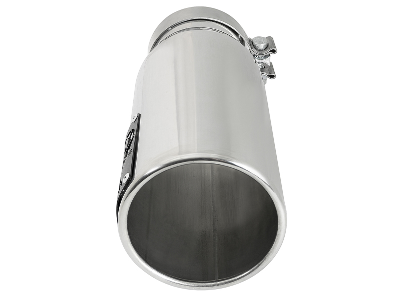 aFe Power SATURN 4S 4in SS Intercooled Exhaust Tip - Polished 4in In x 5in Out x 12in L Bolt-On - Image 4