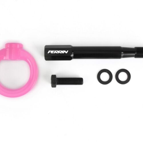 PERRIN 14-19 Subaru Forester Tow Hook Kit (Rear) - Hyper Pink - Image 4