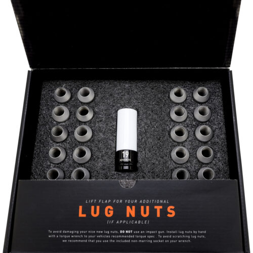 Alternative view of Mishimoto Steel Locking Lug Nuts M14x1.5 24pc Set Silver