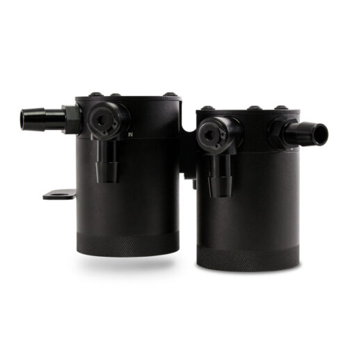 Alternative view of Mishimoto Baffled Oil Catch Can - Black for 09+ Nissan 370Z Direct Fit