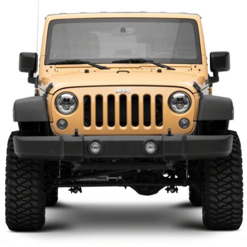 Raxiom for 2007-2018 Jeep Wrangler JK 7-In LED Headlights- Chrome Housing (Clear Lens) - Image 10