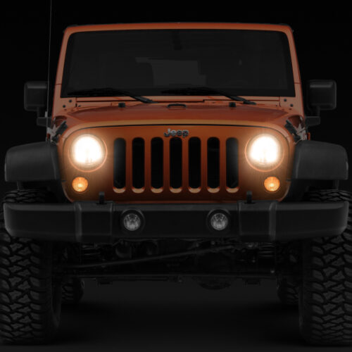 Raxiom for 2007-2018 Jeep Wrangler JK LED Halo Headlights- Chrome Housing (Clear Lens) - Image 7