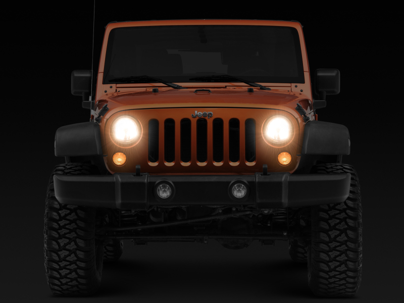 Raxiom for 2007-2018 Jeep Wrangler JK LED Halo Headlights- Chrome Housing (Clear Lens) - Image 7