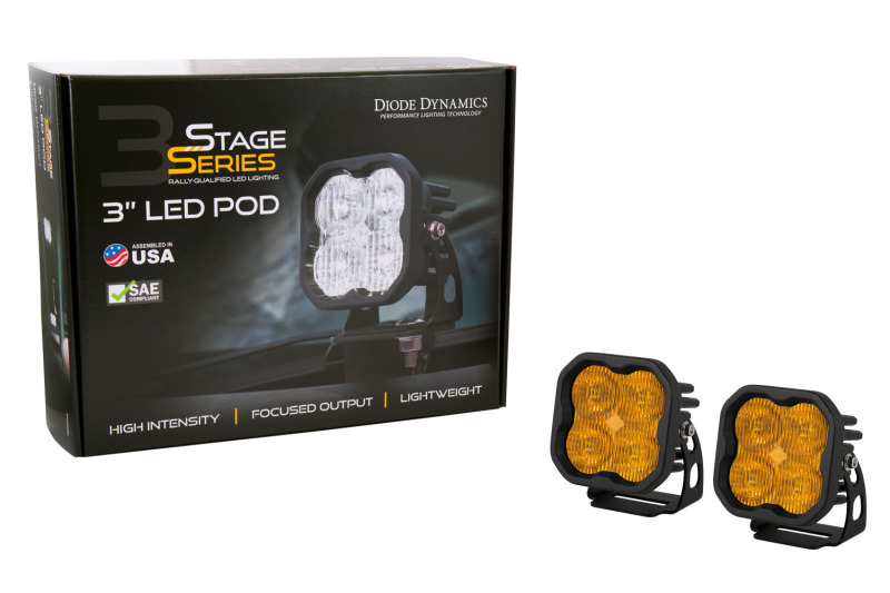 Diode Dynamics SS3 Max ABL - Yellow SAE Fog Standard (Pair) - Image 5