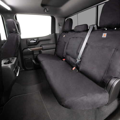 Covercraft 2024+ Ford Ranger SuperCrew Carhartt Super Dux SeatSaver Cust Front Row Seat Covers - Blk - Image 4