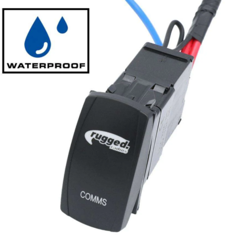 Rugged Radios Rocker Power Switch for Waterproof Mobile Radios and Rugged Intercoms
