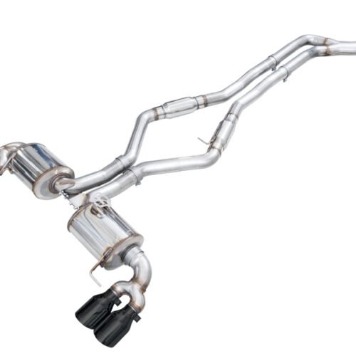 Alternative view of AWE Tuning Touring Edition Exhaust - Diamond Black Tips for 22-26 BMW M240i (G42)
