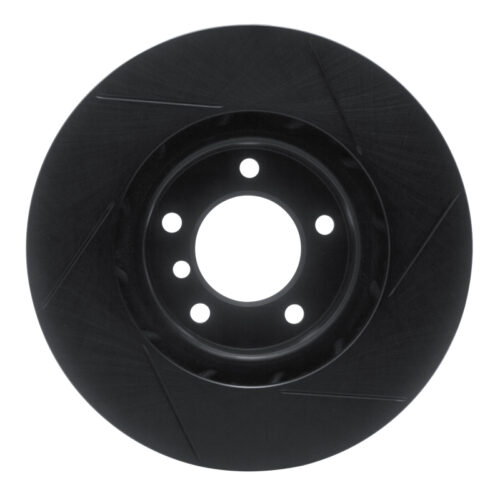 R1 Concepts for 95-99 BMW M3 E36 Right Front Slotted Black Brake Rotor - Image 6