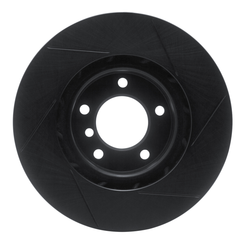 R1 Concepts for 95-99 BMW M3 E36 Right Front Slotted Black Brake Rotor - Image 6