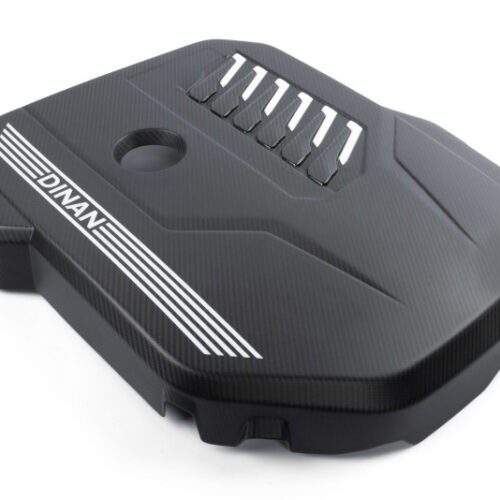 Dinan for 19-26 BMW B58D (G01/G02/G20/G22/G23/G26/G42) Matte Carbon Fiber Engine Cover w/Gloss Accents