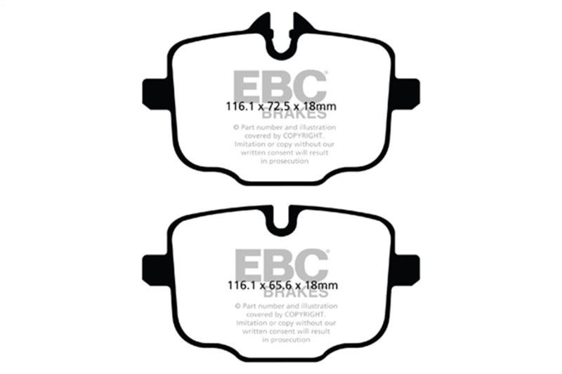 EBC 2018+ BMW X3 G01 3.0T (M40i) Greenstuff Rear Brake Pads - Image 2