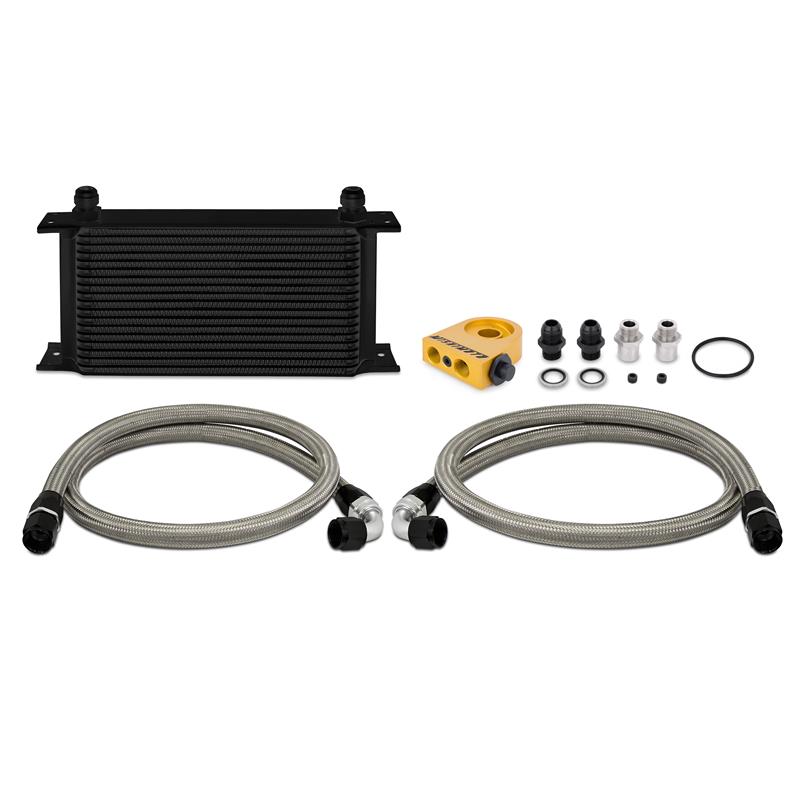 Mishimoto Universal 19 Row Thermostatic Oil Cooler Kit - Black - Image 3