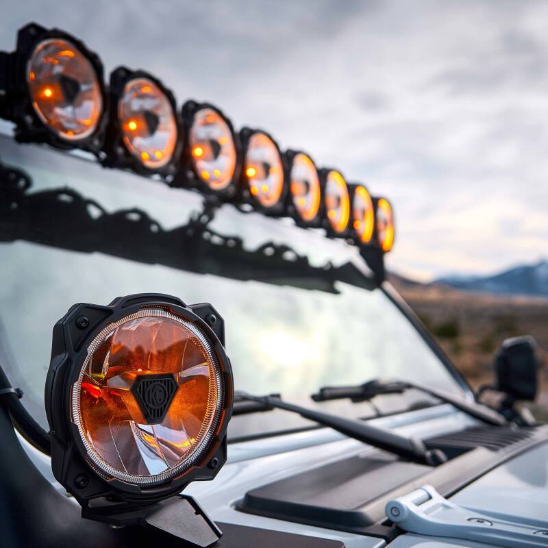 KC HiLiTES Gravity Titan LED 6in. - Pair Pack (Wide-40 Beam) - Image 4