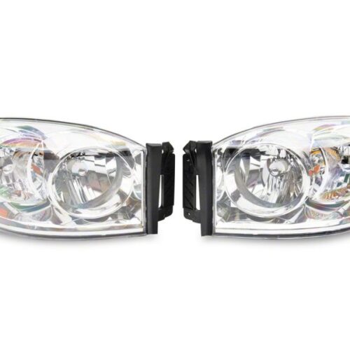 Alternative view of Raxiom for 2006-2008 Dodge RAM 1500 Axial Series OEM Style Rep Headlights- Chrome Housing (Clear Lens)