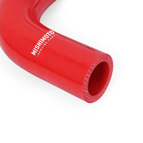 Alternative view of Mishimoto Silicone Hose Kit for 05-07 Ford F-250/F-350 6.0L Powerstroke Lower Overflow Red