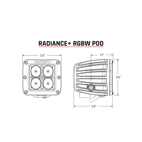 Rigid Industries Radiance+ Pod RGBW - Pair - Image 3
