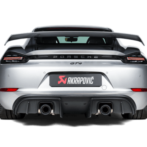 Akrapovic Slip-On Race Line (Titanium) (Req Tips / Option 2) for 2020+ Porsche Cayman GT4 (718)