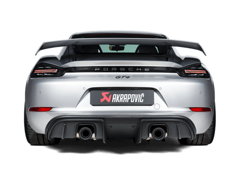 Akrapovic Slip-On Race Line (Titanium) (Req Tips / Option 2) for 2020+ Porsche Cayman GT4 (718)