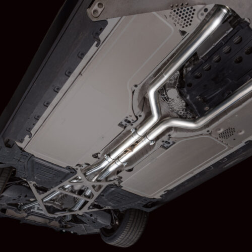 Alternative view of AWE Tuning Track Edition Cat-Back Exhaust - Diamond Black Tips for BMW G90/G99 M5